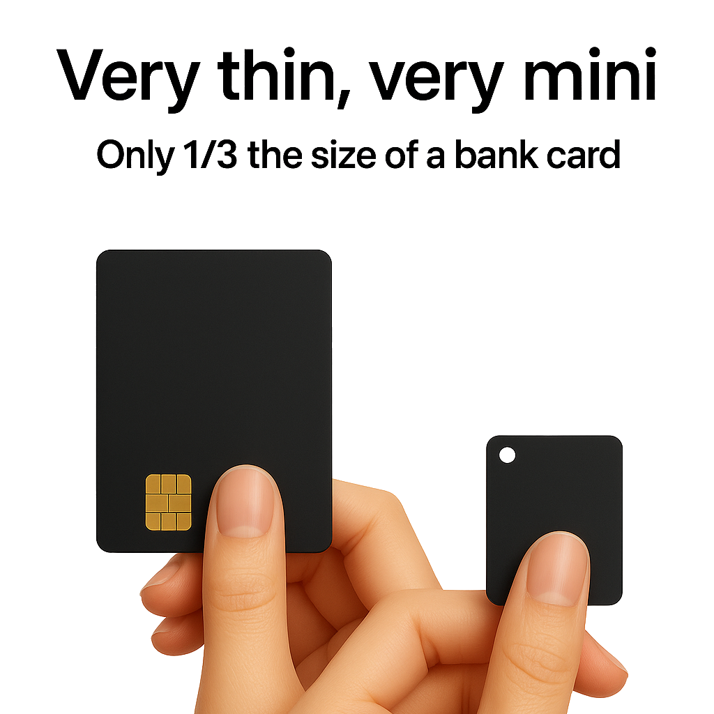 Mini Finder Card  - Compatible with iOS 15.4+ and Android 8+