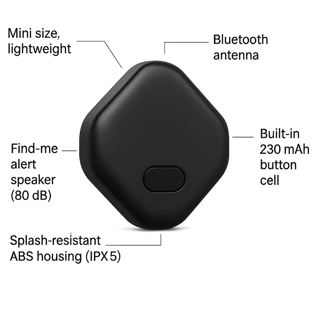 Mini Finder Tag , designed for dual-system compatibility