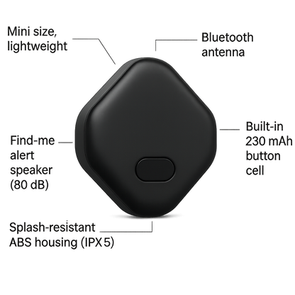Mini Finder Tag , designed for dual-system compatibility